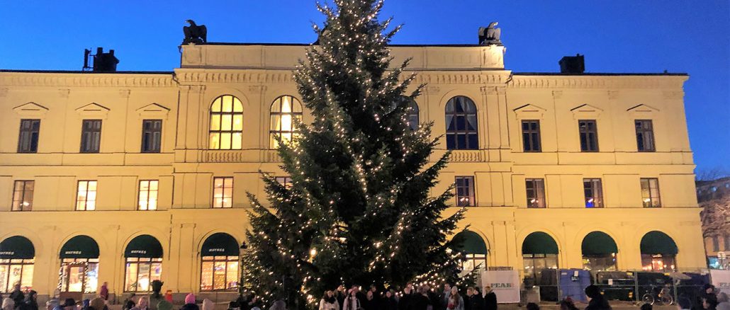 Årets gran på Stora Torget i Karlstad kommer från Deje.